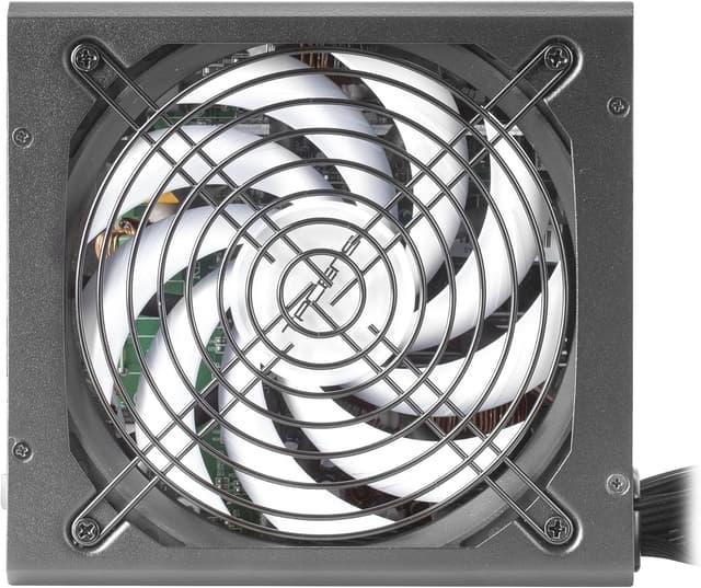 Detalle de Tacens RADIX ECO X 550 alimentatore PC ATX 550W con garanzia 6 anni, efficienza 87% e cavi piatti