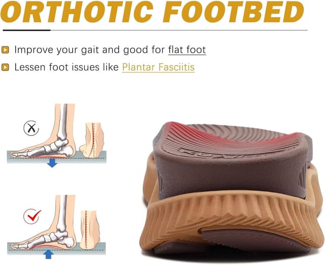 Detalle de KuaiLu sandali trekking donna comodi con supporto ortopedico per fascite plantare