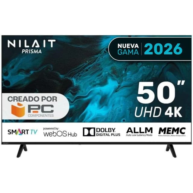 Imagen de Nilait Prisma 50UD7004SWOS 50" LED UHD 4K Smart TV WebOS 📺 en OfertitasTOP