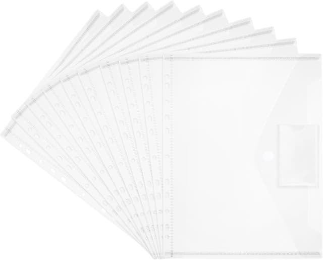 Detalle de Carpetas A4 transparentes 20 unidades