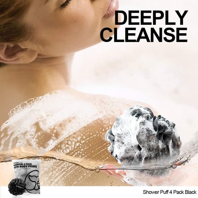 Thumbnail 4 de WhaleLife Loofah 4-Pack Shower Sponges