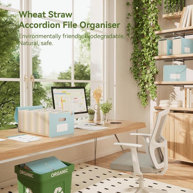 Detalle 2 de EcoStash accordion file organiser, A4 26 pockets