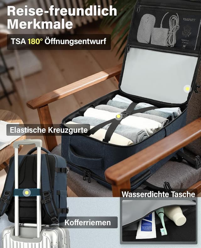 Thumbnail 4 de VANKEV Handgepäck 24 L Rucksack