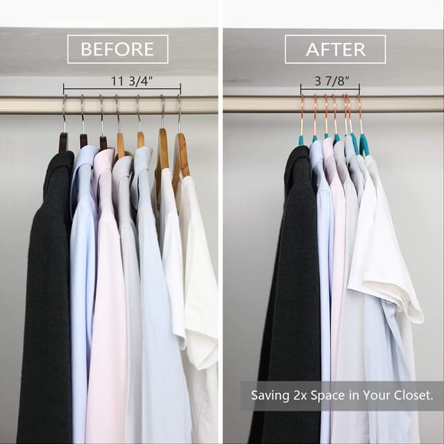 Thumbnail 3 de MIZGI Premium Velvet Hangers 50-pack — non-slip