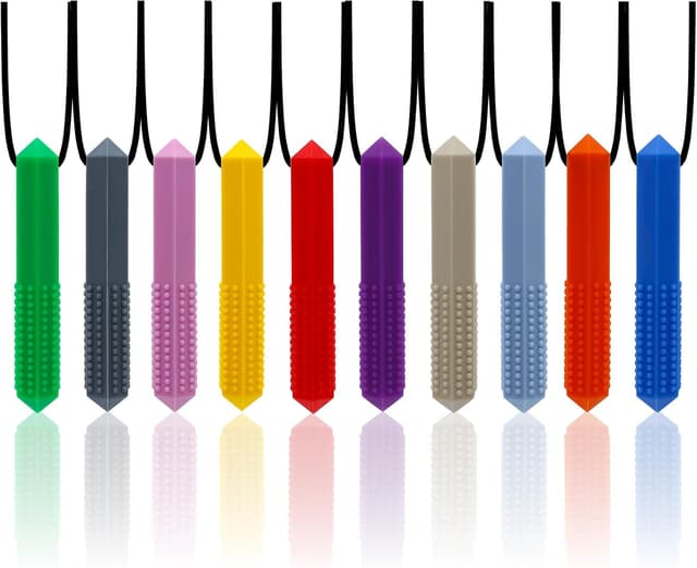 Detalle de LSHUN Sensory Chew Necklace 10PCS for ADHD