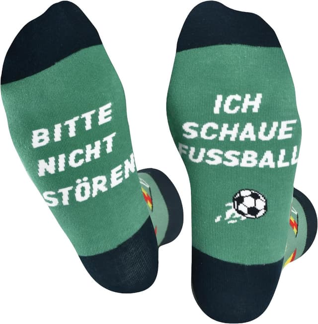 Detalle de OEAGO Vatertagsgeschenk für Papa – Fußball-Socken (Gr. 43–46)