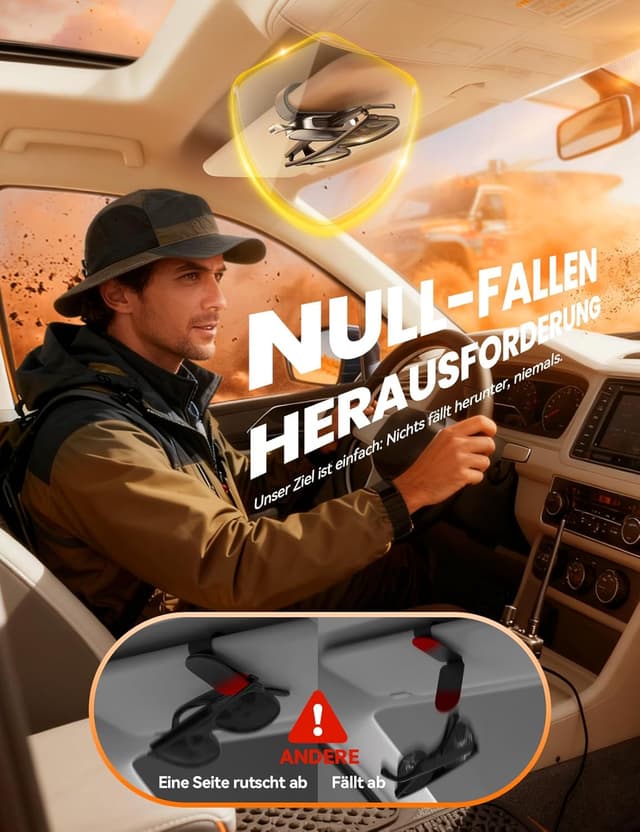 Thumbnail 4 de JOYROOM Brillenhalter fĂŒrs Auto 2er Pack đ¶