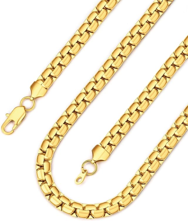 Detalle de Bandmax Venezianer Halskette aus 316L Edelstahl (Vario-Breite/Optionen), Herren & Damen, ohne Anhänger