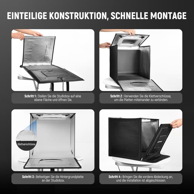 Thumbnail 6 de NEEWER LP50 Lichtbox Fotostudio 50 x 50 cm