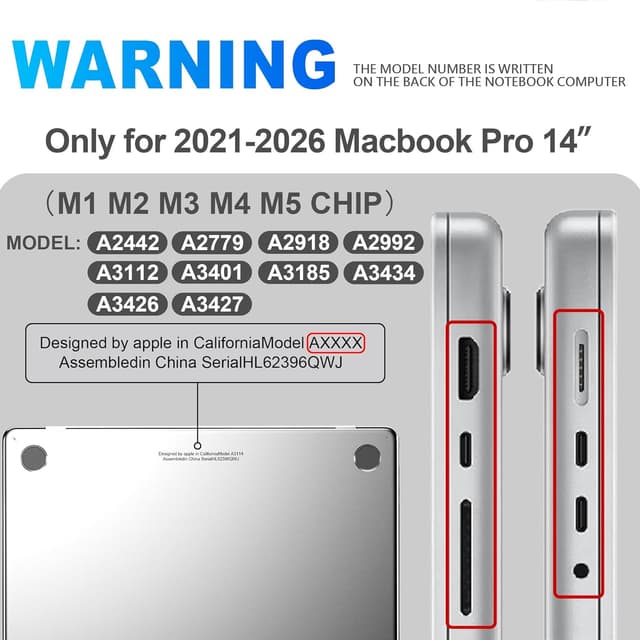 Detalle 2 de GPXIIZ Hülle MacBook Pro 14 Zoll 2021–2025