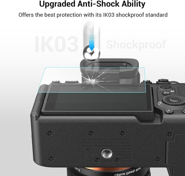 Detalle de SMALLRIG 3750B Displayschutzfolie aus gehärtetem Glas für Sony Alpha 7 IV/7C II/7CR/6700/ZV-E1/FX2 (4 Stück)