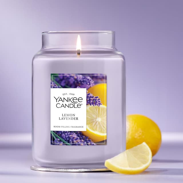 Thumbnail 3 de Yankee Candle Lemon Lavender 22oz Large Jar 🕯