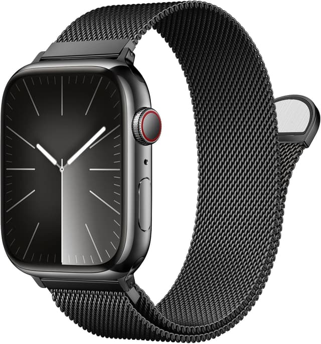 Detalle de MARGE PLUS Stainless Steel Milanese Loop Magnetic Clasp Watch Band (Apple Watch 46mm/44mm/45mm/49mm)