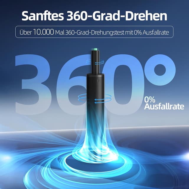 Detalle de Mastery Mart Gasdruckfeder für Bürostühle: 251–346 mm, Klasse 4 (bis 450 kg) – Ersatzteil