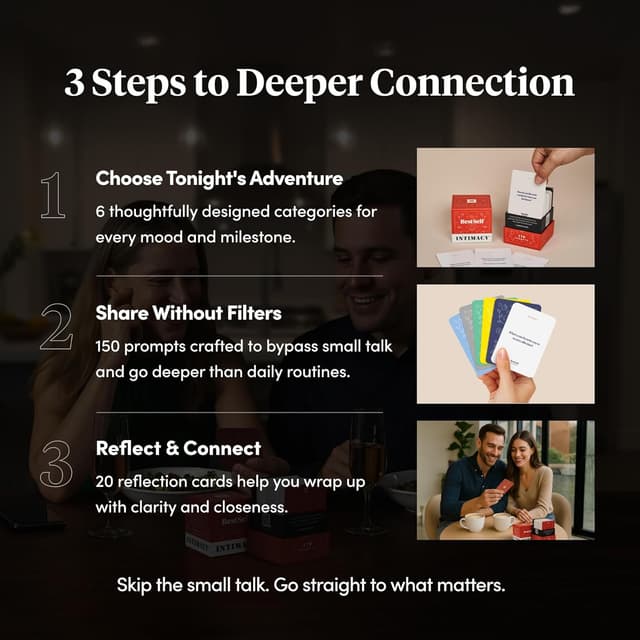 Detalle 2 de BestSelf Co. Intimacy Deck conversation cards 170 ๐ด