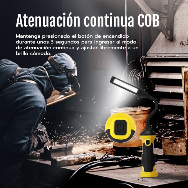 Thumbnail 2 de Mcbazel Lámpara de Trabajo LED recargable 3000 mAh