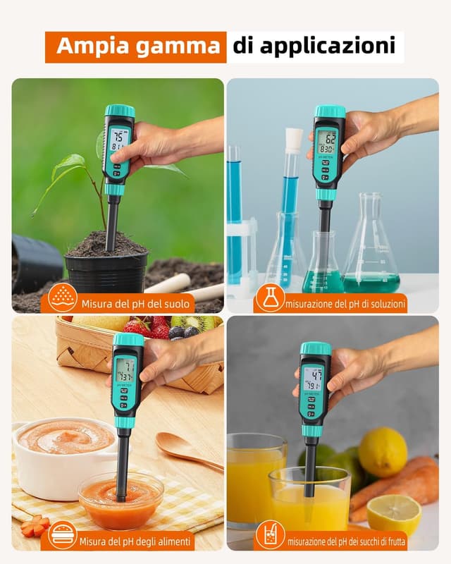 Thumbnail 5 de Tadeto phmetro Misuratore pH digitale per suolo e acqua