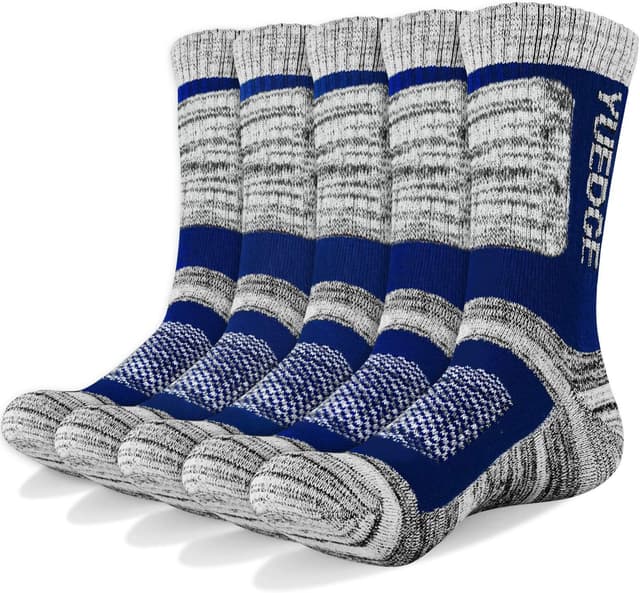 Thumbnail 6 de YUEDGE Men’s 5 Pairs Athletic Crew Socks – breathable, cushioned and multi-wicking