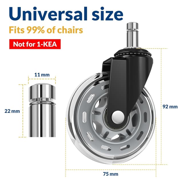 Detalle 2 de COSYLAND Office Chair Castors 650 lb