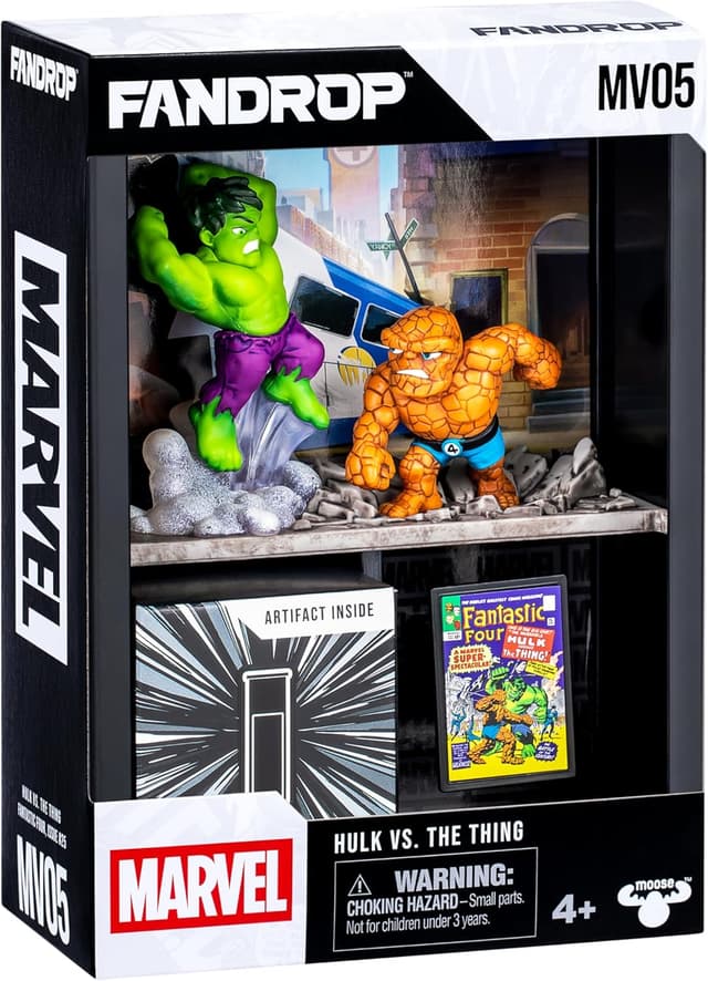 Detalle de FANDROP MV05 – Hulk VS. The Thing Marvel displayable diorama & scene marker (5 to collect, Wave 2)