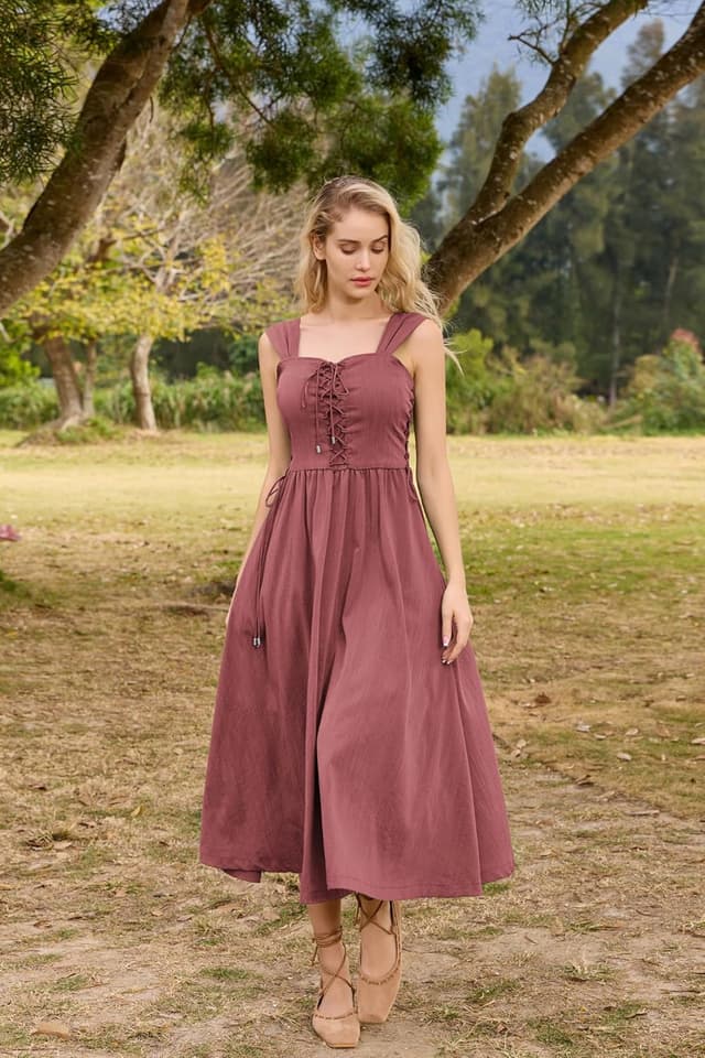 Thumbnail 2 de SCARLET DARKNESS Abito senza maniche maxi A-Linea 📷