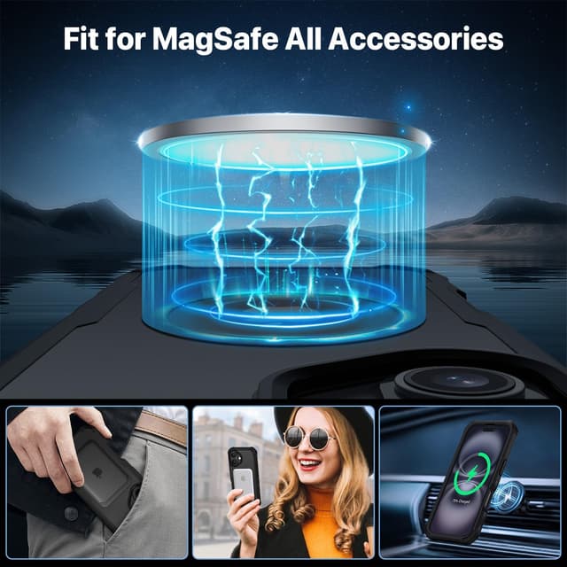 Detalle de iPhone 16 case with MagSafe, 6.1 inch