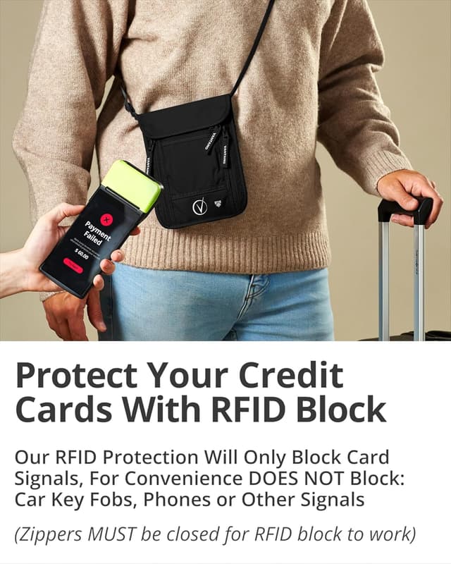 Thumbnail 2 de Onyx Premium Neck Wallet Passport Holder