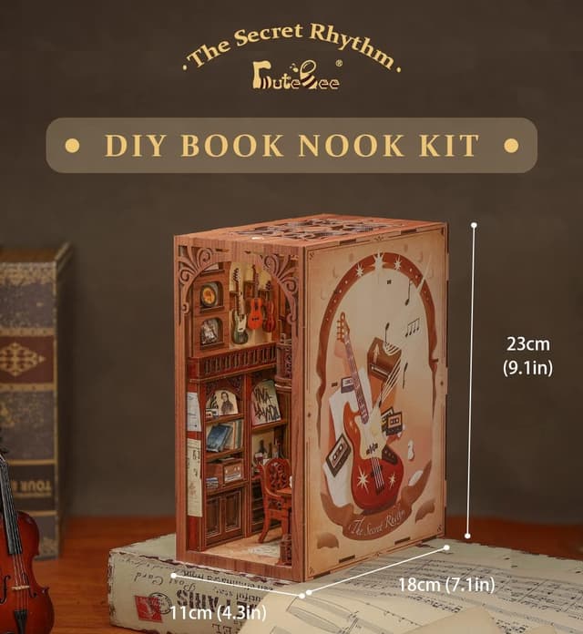 Thumbnail 3 de CUTEBEE Book Nook Kit DIY Miniature House