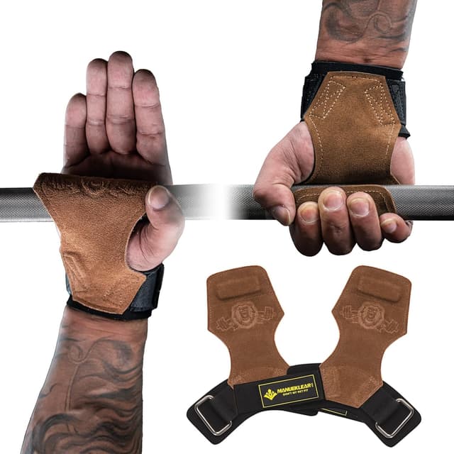 Thumbnail 6 de MANUEKLEAR Gym Straps Double Leather 1 pair