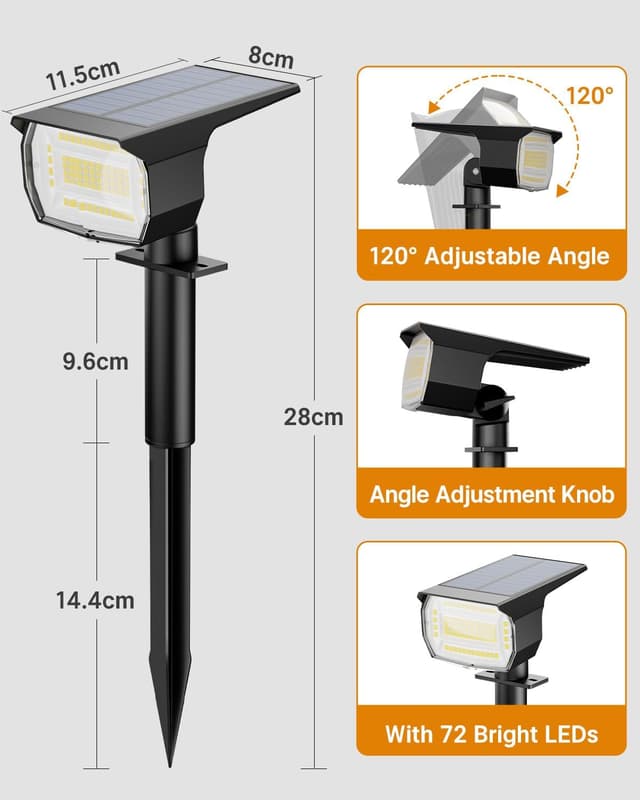 Thumbnail 6 de btfarm 4 Pack Solar Lights