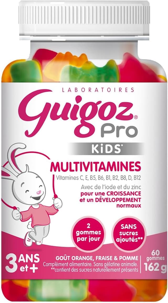 Detalle de Guigoz Pro Kids Gummies multivitamines – 60 gummies