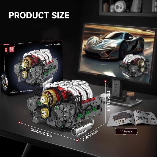 Thumbnail 6 de Mould King Kit de construction de moteur boxer (2375 pièces)