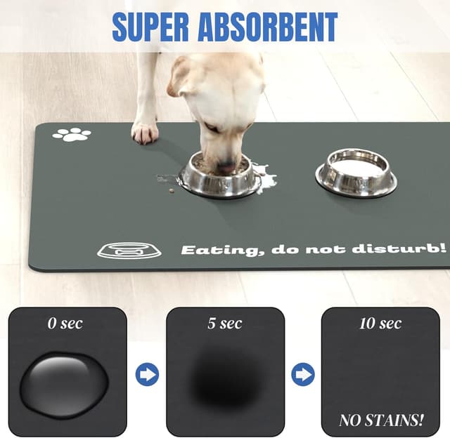 Thumbnail 1 de Plentio Extra Large Pet Food Mat 36" x 24"