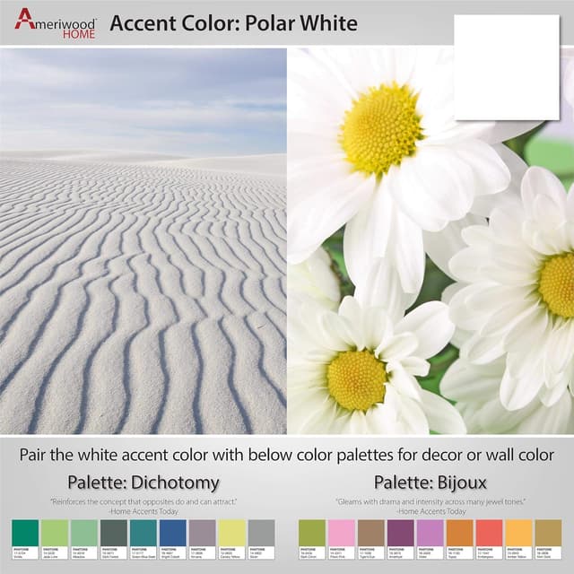 Detalle 2 de Ameriwood Home Large Parsons scrivania con 2 cassetti, bianco