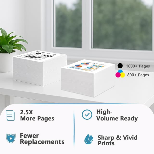 Detalle de Couleuris 923e Ink Cartridges Compatible Replacement (HP 923XL/923e) 4-Pack Combo Fit