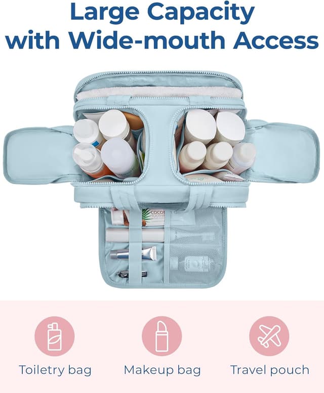 Detalle 2 de BAGSMART Reise Kulturtasche 30 cm Blau