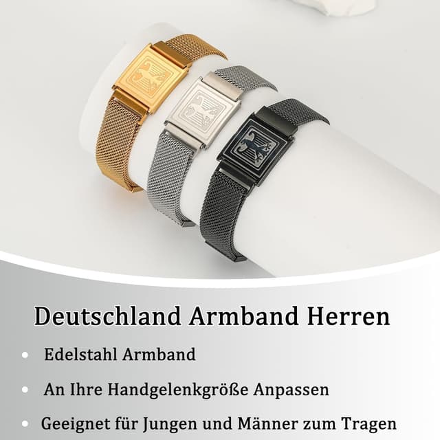 Detalle 2 de Halora Deutschland Adler Armband 16,5â30,5 cm đ