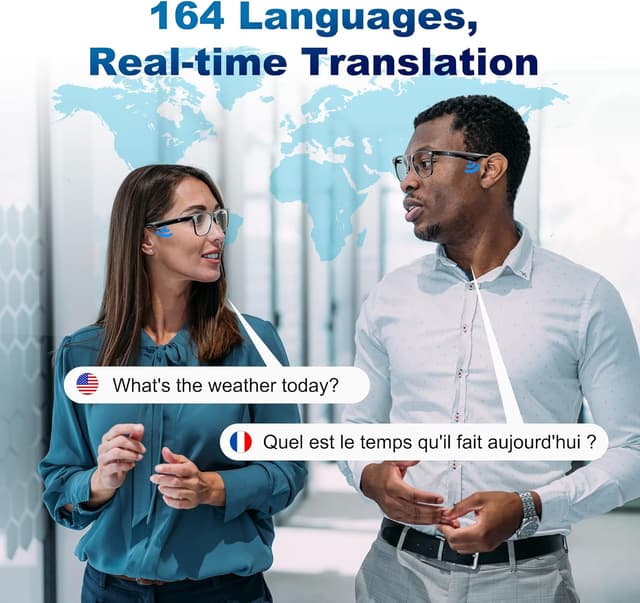 Detalle de ONKELYIM AI smart translation glasses