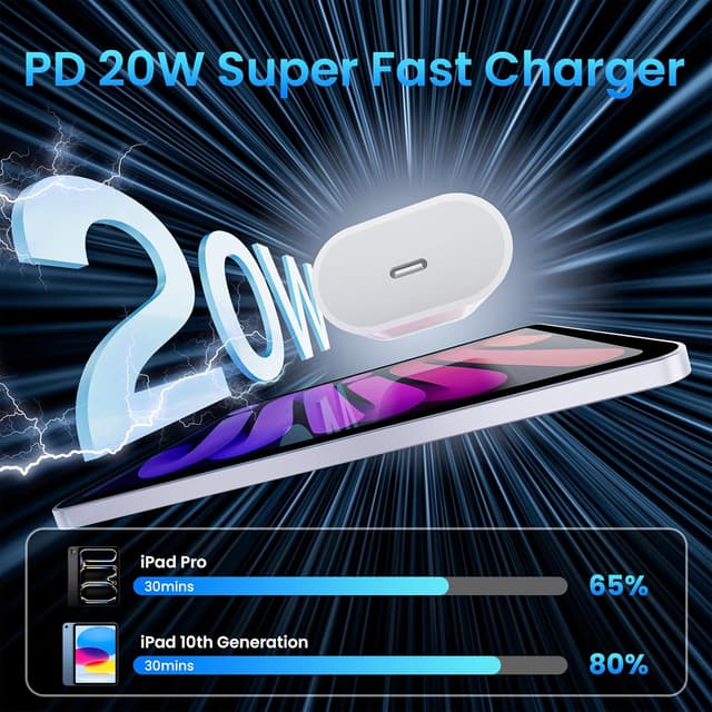 Detalle de 20W USB C Fast Charger for iPad