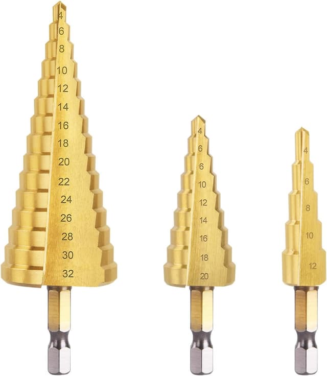 Detalle de flintronic® Punte coniche e fresa conica a gradini HSS Titanium 4-12/4-20/4-32