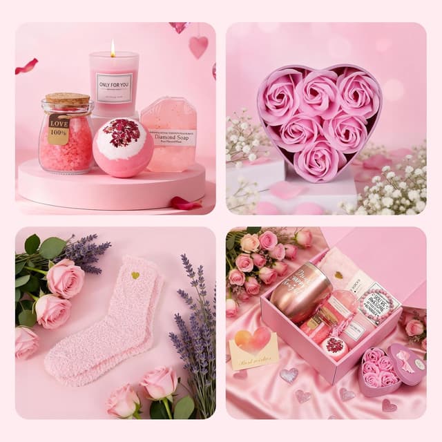 Thumbnail 2 de Geschenke für Frauen: 10-teiliges Bath-Set zum Geburtstag (18., 40., 50. und 70.) für beste Freundin, Mutter, Schwester & mehr