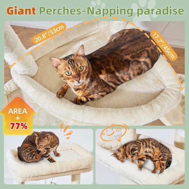 Detalle de Taoqimiao Cat Tree 180cm for big cats