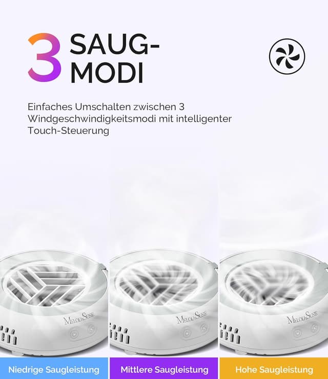 Detalle 2 de MelodySusie Pocket Nagelstaubsauger 6000 RPM