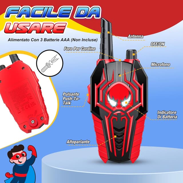 Thumbnail 5 de Toyokid Walkie-Talkie Bambini 1000 piedi