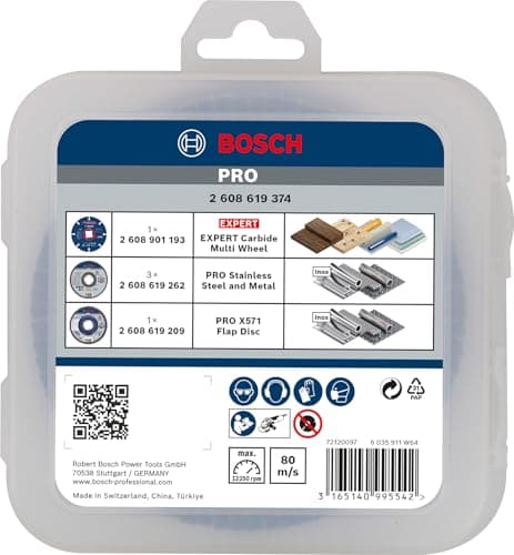 Detalle 2 de Bosch Professional Set discos X-LOCK Ø 125 mm para amoladora 🛠