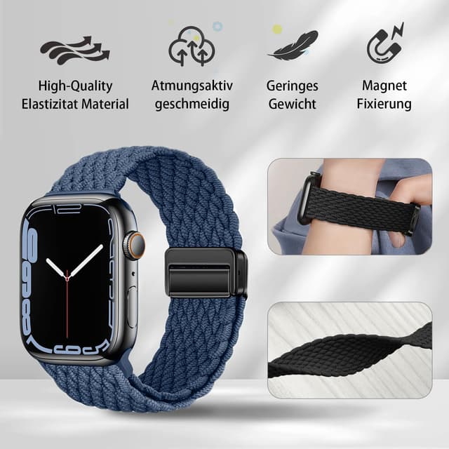 Detalle 2 de Geflochtenes Apple Watch Armband mit Nylon