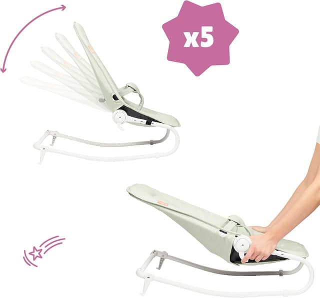 Thumbnail 4 de Badabulle Folding Baby Bouncer Chair, Adjustable 1️⃣