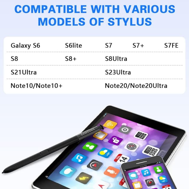 Detalle de flintronic : 10 pointes de stylet tactile de remplacement compatibles Galaxy S6 à S23 Ultra et Note