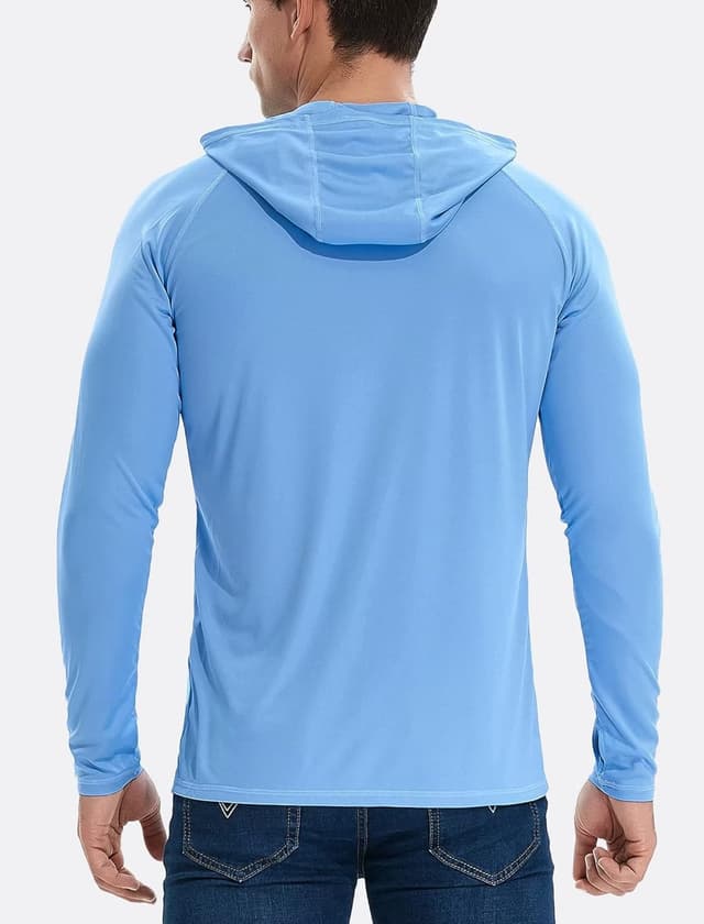Detalle de TELALEO 3-Pack Men’s UPF 50+ Sun Protection Lightweight Hoodie