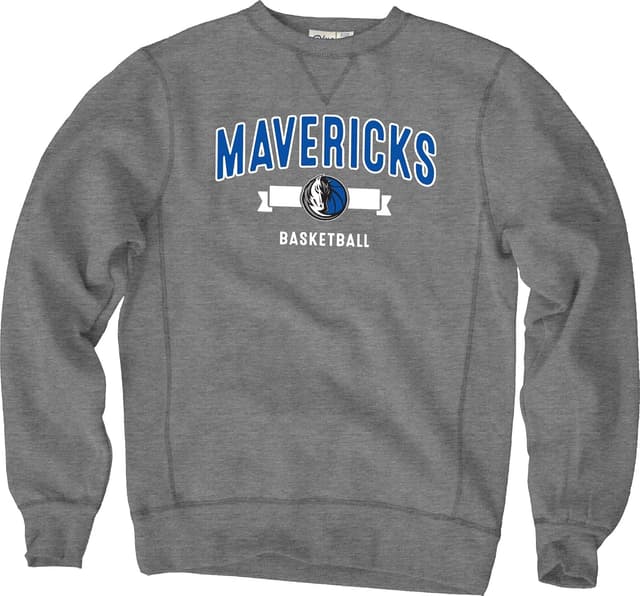 Detalle de Blue 84 NBA Officially Licensed Crewneck Sweatshirt (Sanded Fleece) – Sanded Fleece Gray